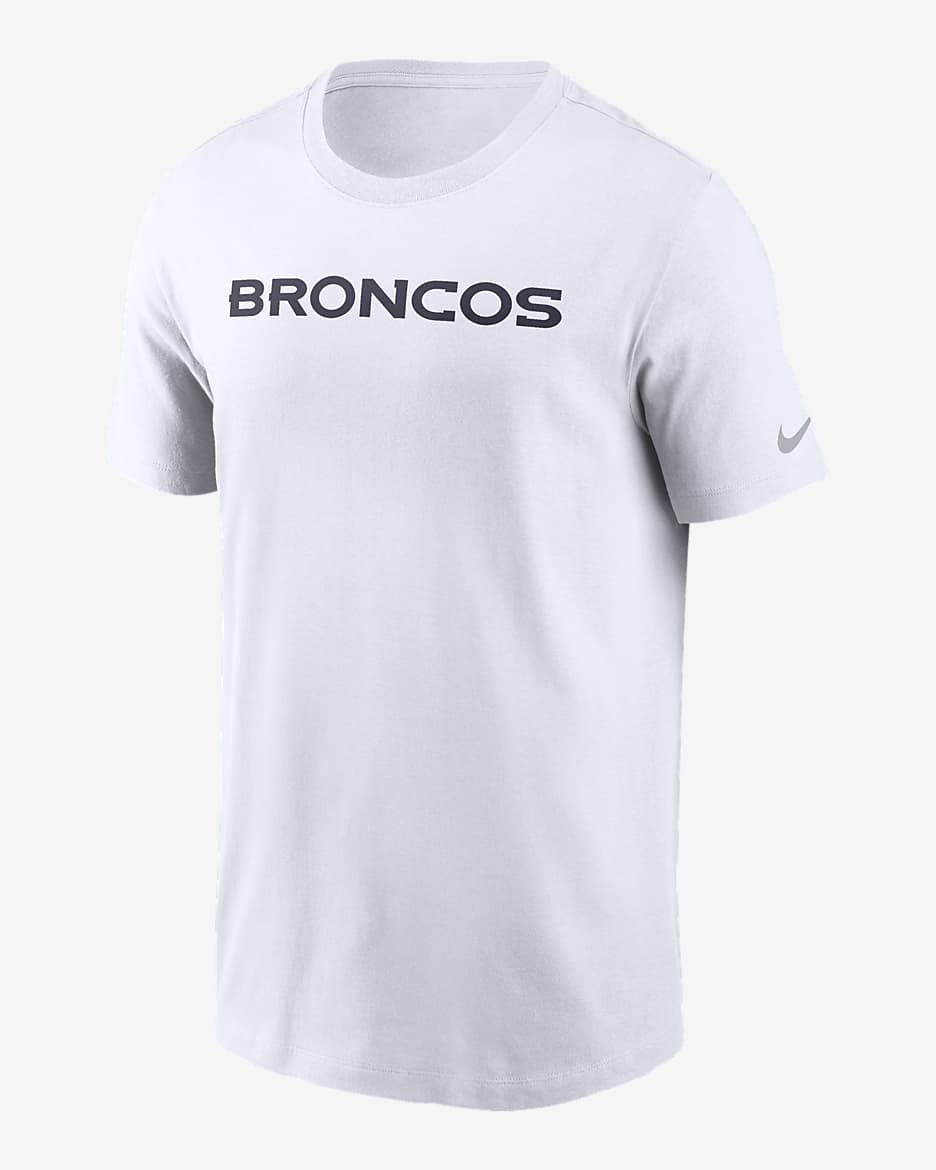 Denver Broncos Primetime Wordmark Essential Men s Nike NFL T Shirt. Nike